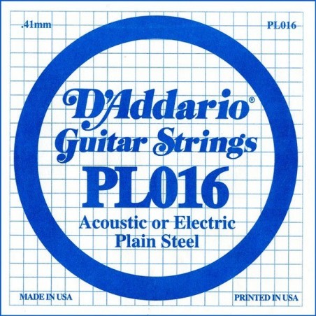 D'ADDARIO PL016 CUERDA ELECTRICA ACUSTICA