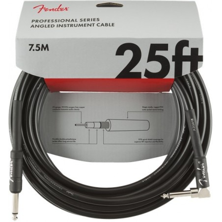 CABLE FENDER PRO 25' NEGRO CODAL