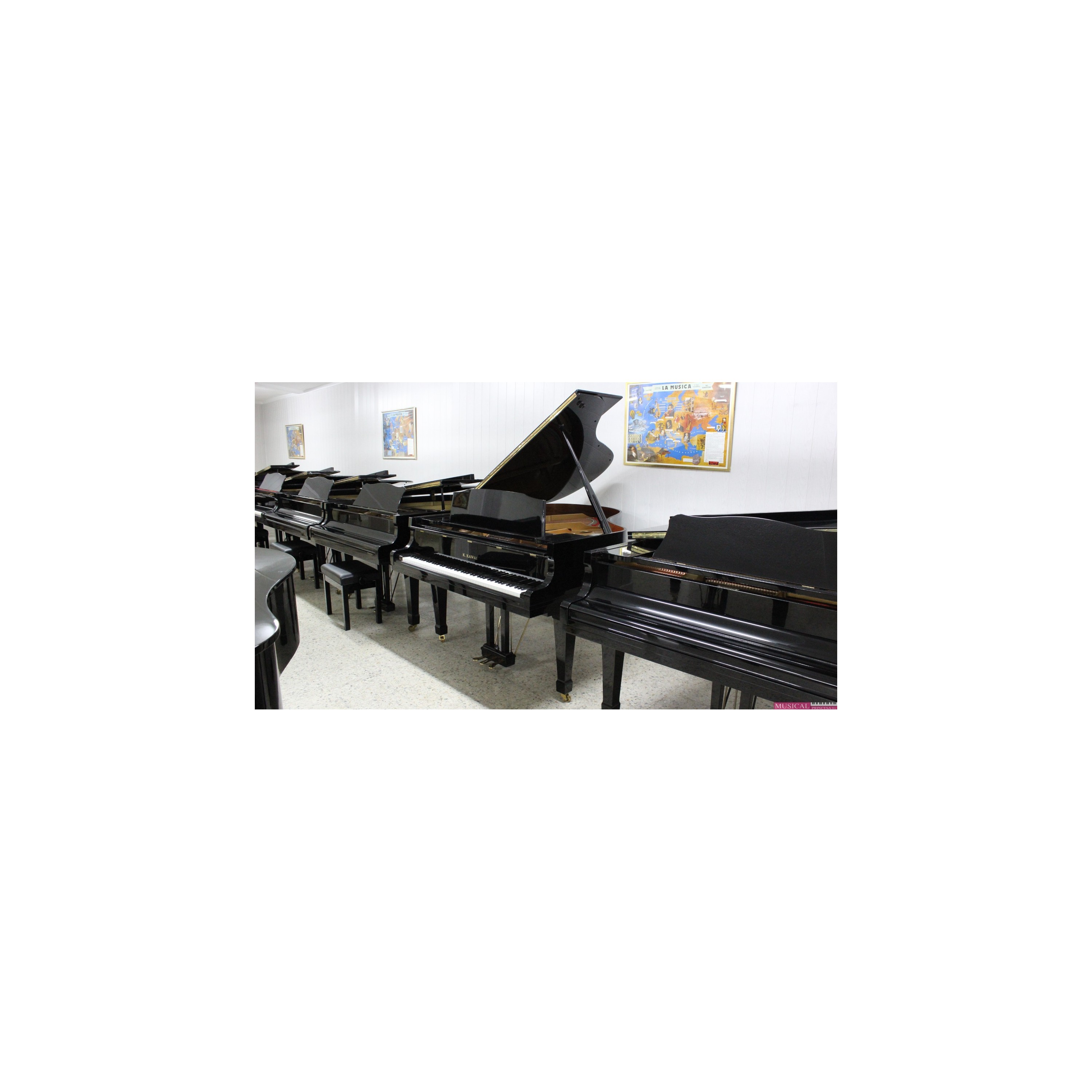 PIANO COLA KAWAI GS30 NEGRO POLIESTER USADO