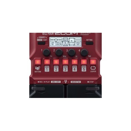 PEDAL MULTIEFECTOS ZOOM B1 FOUR