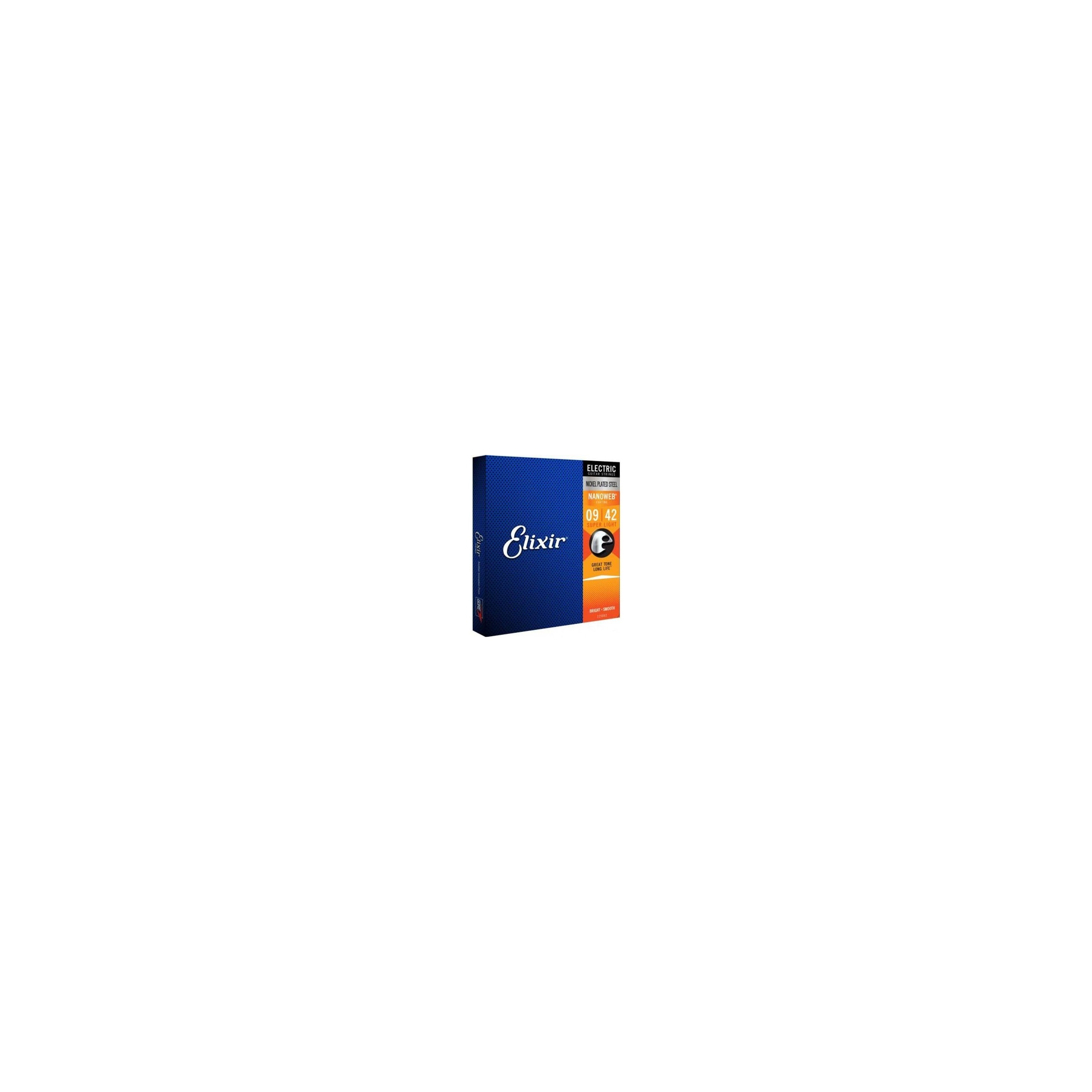 CUERDAS ELECTRICA ELIXIR 12002 SUPER LIGHT 09 042