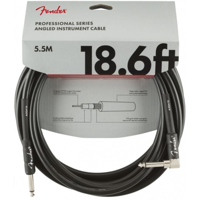 CABLE FENDER ORIGINAL INSTRUMENTO 18.6' NEGRO