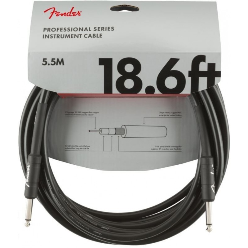 CABLE FENDER ORIGINAL INSTRUMENTO 18.6' NEGRO