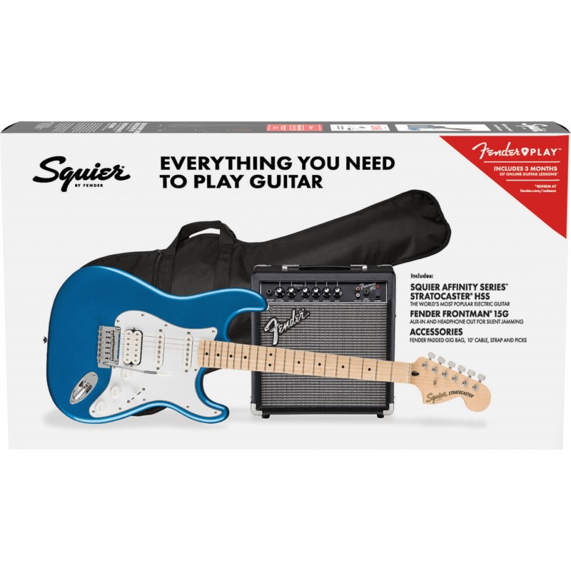 GUITARRA ELECTRICA PACK HSS SQUIER FENDER AFFINITY AZUL