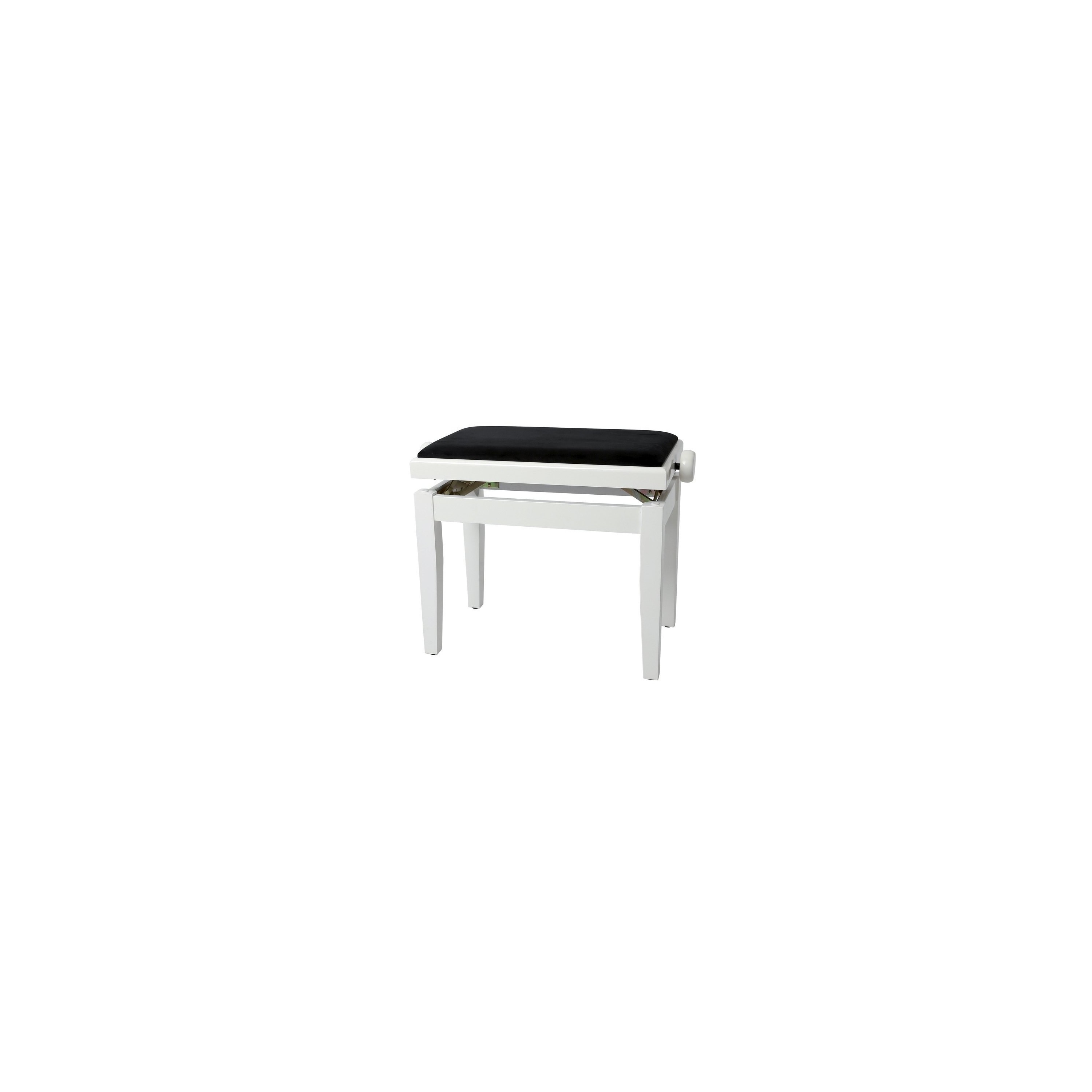 BANQUETA DE PIANO DELUXE BLANCO BRILLANTE