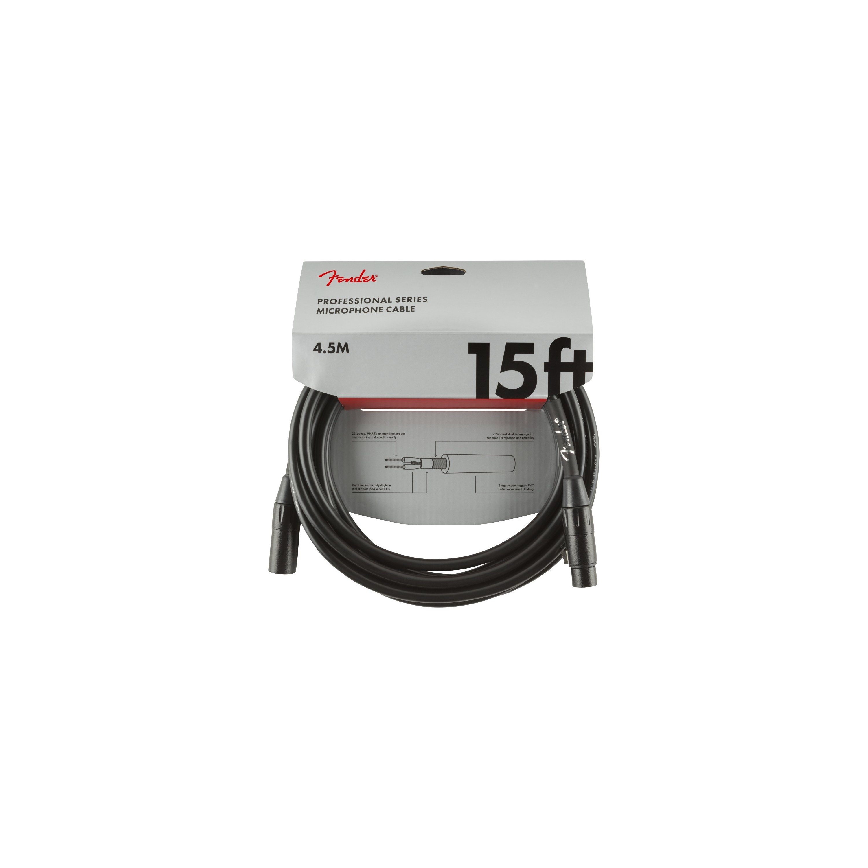 CABLE MICROFONO FENDER 15ft - 4,5m