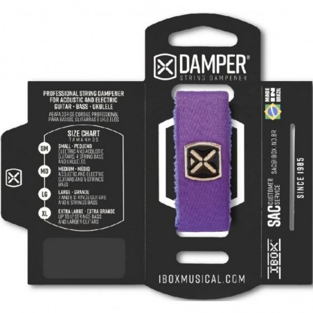 Amortiguador De Cuerdas Ibox Damper Large Púrpura