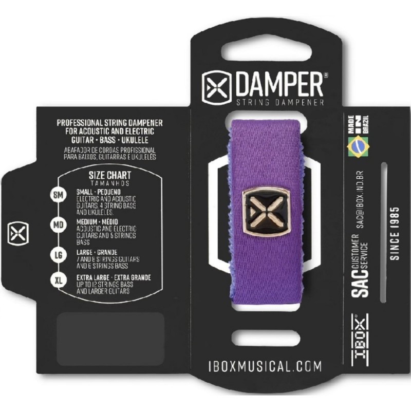 Amortiguador De Cuerdas Ibox Damper Medium Púrpura 