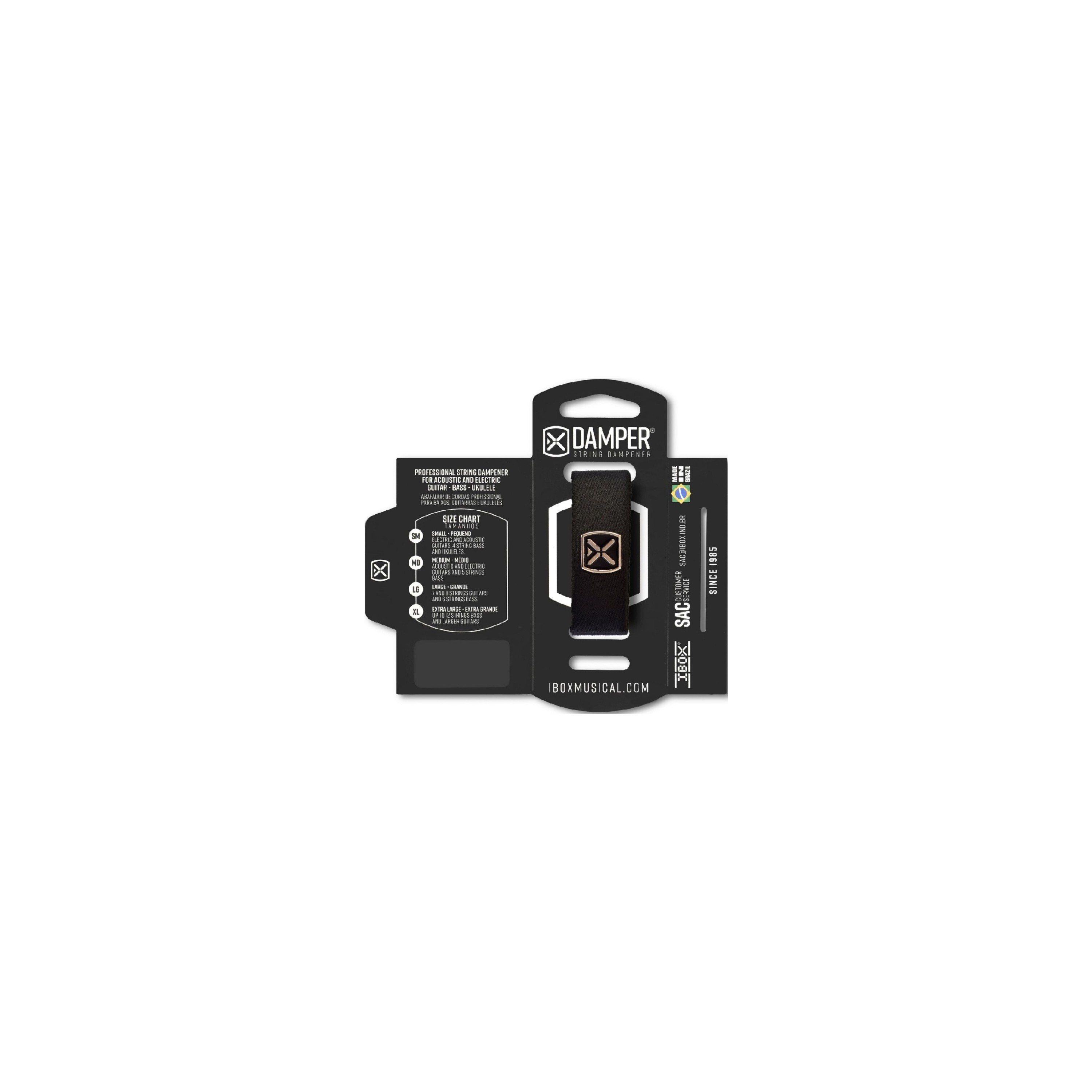 Amortiguador De Cuerdas Ibox Damper Medium Negro 