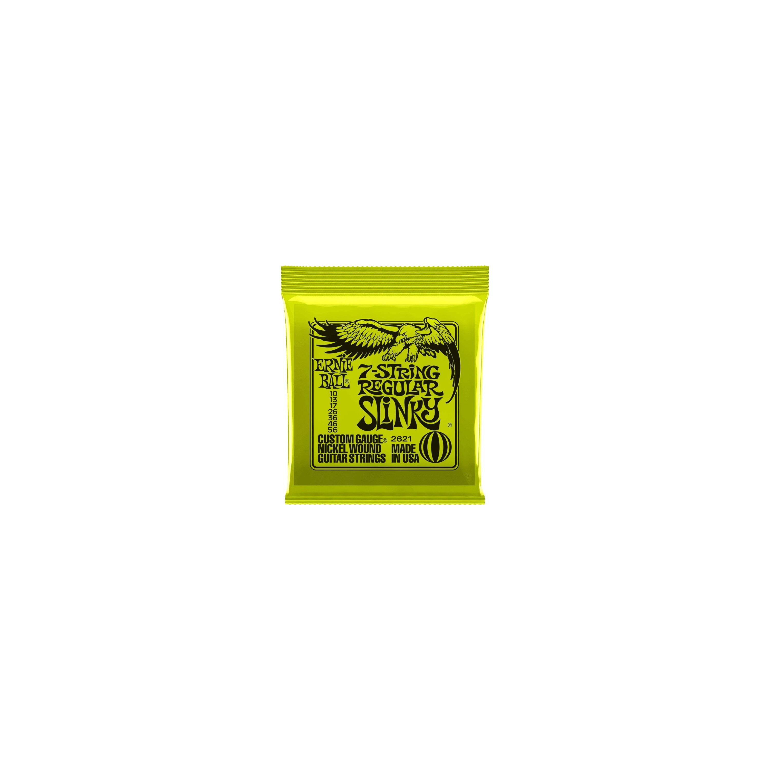 CUERDAS ELECTRICA ERNIE BALL SLINKY 7ST. REGULAR 10-56