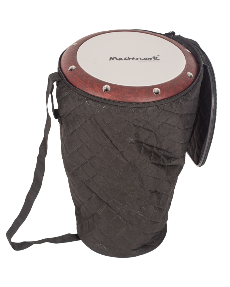 DARBUKA EGIPCIA MASTERWORK FORRADO EN ROJO