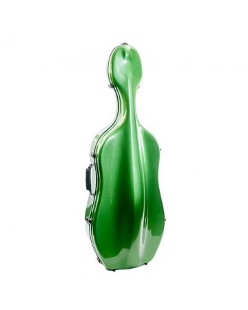 Estuche de cello Rapsody K1UW con ruedas 4/4 Verde