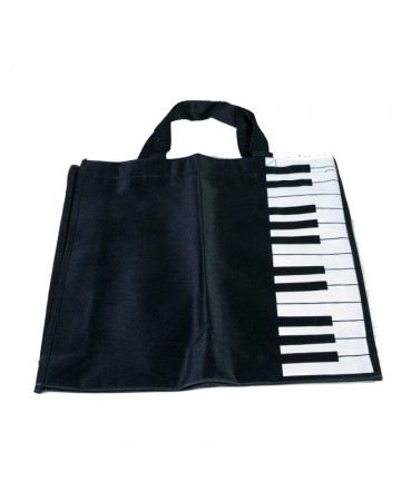 Bolsa negra teclado piano (lateral)