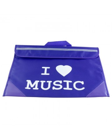 Cartera lila "I love music"