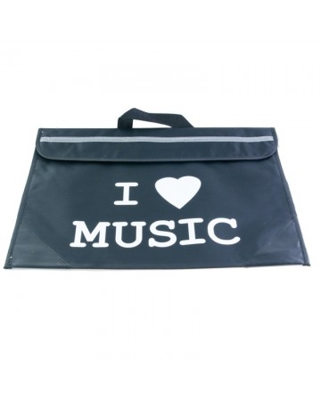 Cartera negra "I love music"