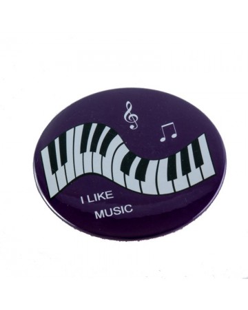 Chapa morada "I like music"