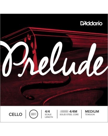 Cuerda cello D'Addario Prelude J1012 2ª Re Medium 1/8