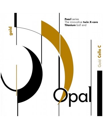 Cuerda cello For-Tune Opal Gold 2ª Re acero 4/4 Medium 4/4