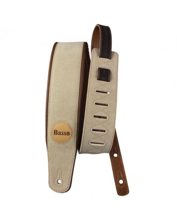 CORREA BASSO GUITARRA Y BAJO BEIGE