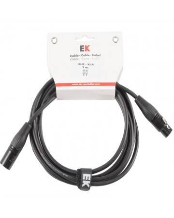 CABLE EK AUDIO NEUTRIK PARA MICRÓFONO XLR/XLR 3 M