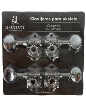 CLAVIJERO ADMIRA CROMADO PARA UKELELE CLAVUKCR