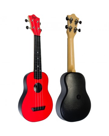 UKELELE SOPRANO FLIGHT TUS-35RD TRAVEL ROJO