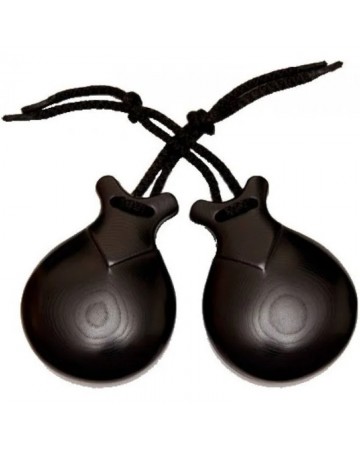 CASTAÑUELAS JALE 86 TALLA 6 TELA NEGRA.