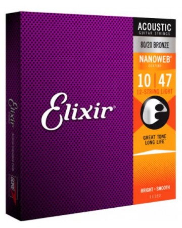 ELIXIR 11152 12 CUERDAS JUEGO CUERDAS ACUSTICA