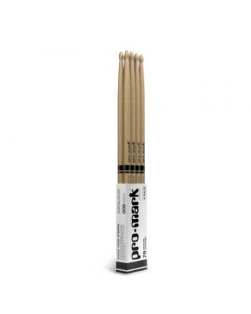 PACK DE 4 PRO MARK TX7AW 7A HICKORY-WOOD TIP