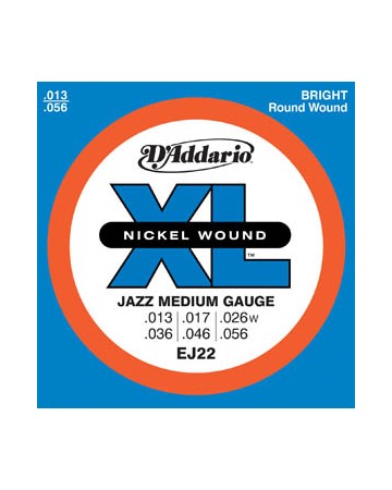 D´ADDARIO EJ22 13-56 JUEGO CUERDAS ELECTRICA