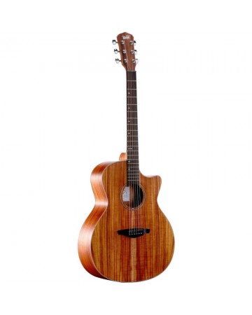 GUITARRA ACÚSTICA VEELAH VGAC-KOA-E-BURST CUTAWAY ELECTRIFICADA