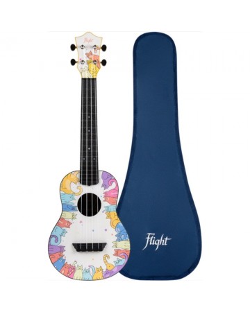 FLIGHT TUC-40 TRAVEL UKELELE SOPRANO KITTY