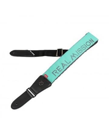 REAL MISSION ACOLCHADA CORREA PARA GUITARRA AQUA