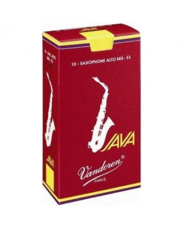 VANDOREN JAVA 2½ CAJA 10 CAÑAS SAXO ALTO CAJA ROJA