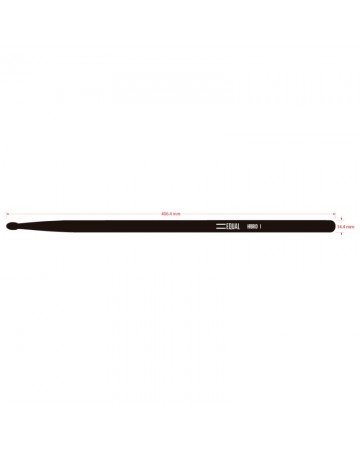 EQUAL H1 BAQUETAS FIBRA DE CARBONO NEGRA EXTRA-DURABLE