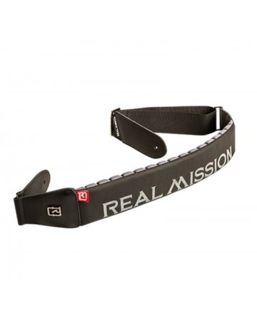 REAL MISSION ACOLCHADA CORREA PARA GUITARRA NEGRA