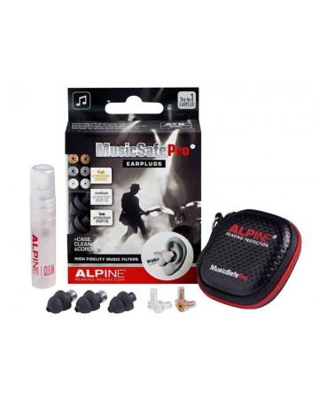 MUSICSAFE PRO TAPONES PARA LOS OÍDOS NEGRO ALPINE