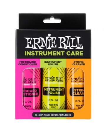 ERNIE BALL KIT MANTENIMIENTO PARA GUITARRA W/ GAMUZA MICROFIBRA