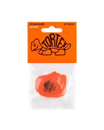 Bolsa 12 Púas Dunlop 418P-060 Tortex Standard 0.60mm Pickers