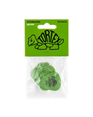 Bolsa 12 Púas Dunlop 418P-088 Tortex Standard 0.88mm Pickers
