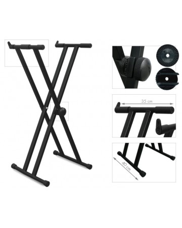 SOPORTE TECLADO DOBLE GUIL ST120