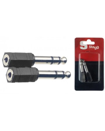 Stagg AC-PMSJFSH Adaptador Minijack/Jack 2 unidades