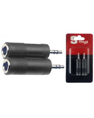 Stagg 2 Jack St. H / Adaptador MiniJack St. M