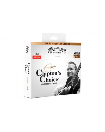 MARTIN & CO ERIC CLAPTON LTD 92/8 PHOSPHOR BZ. LIGHT 12-54 JUEGO ACÚSTICA