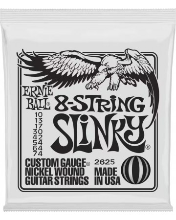 ERNIE BALL SLINKY NICKEL WOUND 8C 10-74 JUEGO ELÉCTRICA