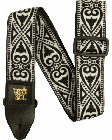 ERNIE BALL SANGLE JACQUARD BLACK HEART