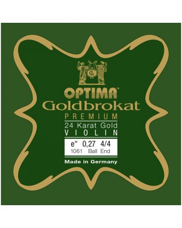 Optima Goldbrokat Premium 24K Gold 1061 1ª Mi 4/4 Cuerda violín Lenzner