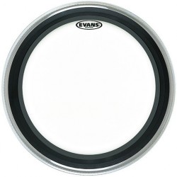 PARCHE BOMBO 18" EVANS EMAD MUFFLE TRANSPARENTE BATIDOR