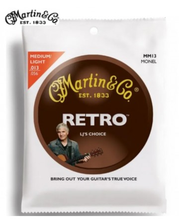 JUEGO CUERDAS ACÚSTICA RETRO MONEL .013 MTR13