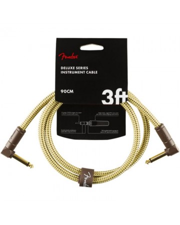 Deluxe Series Instrument Cable, Angle/Angle, 3', Tweed
